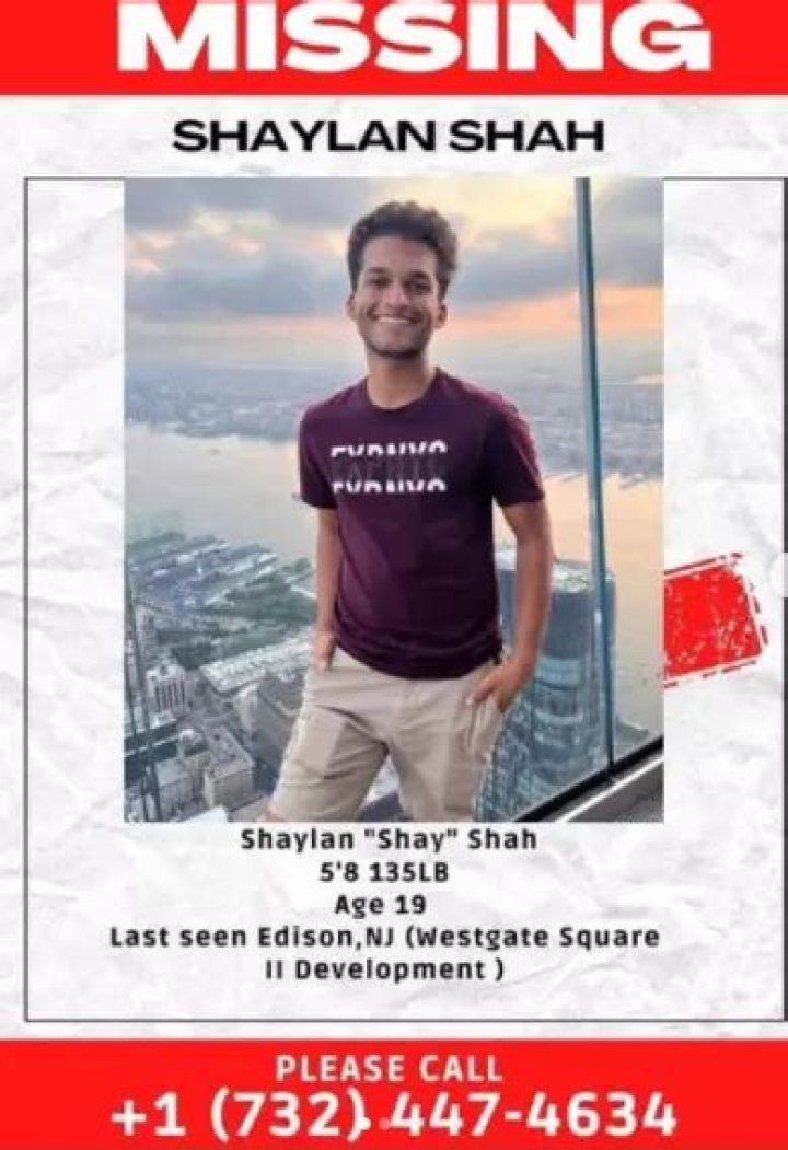 Breaking News: Shaylan Shah Missing In Edison, New Jersey